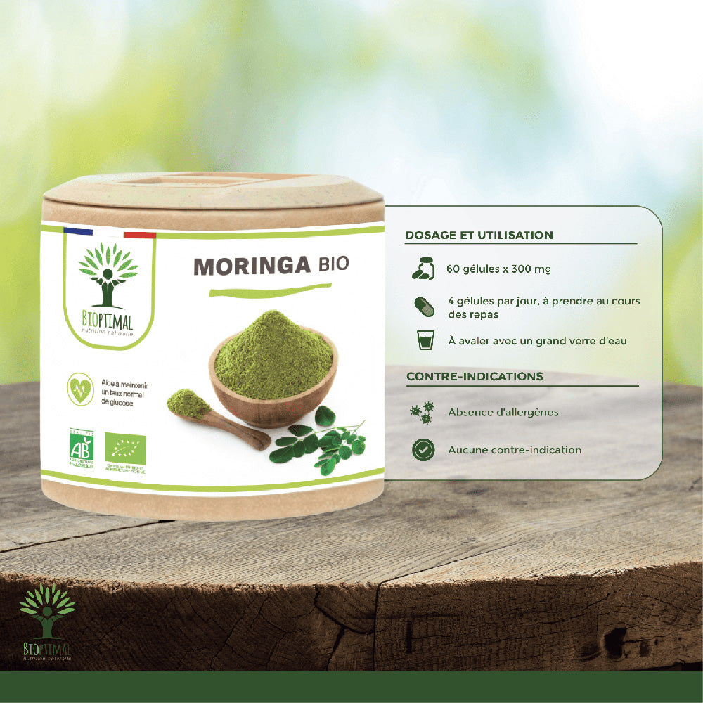 Capsule di Moringa biologica-Bioptimal