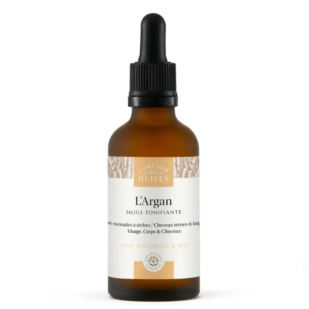 Olio di Argan Biologico-Tonificante - 50ml-Comptoir des huiles